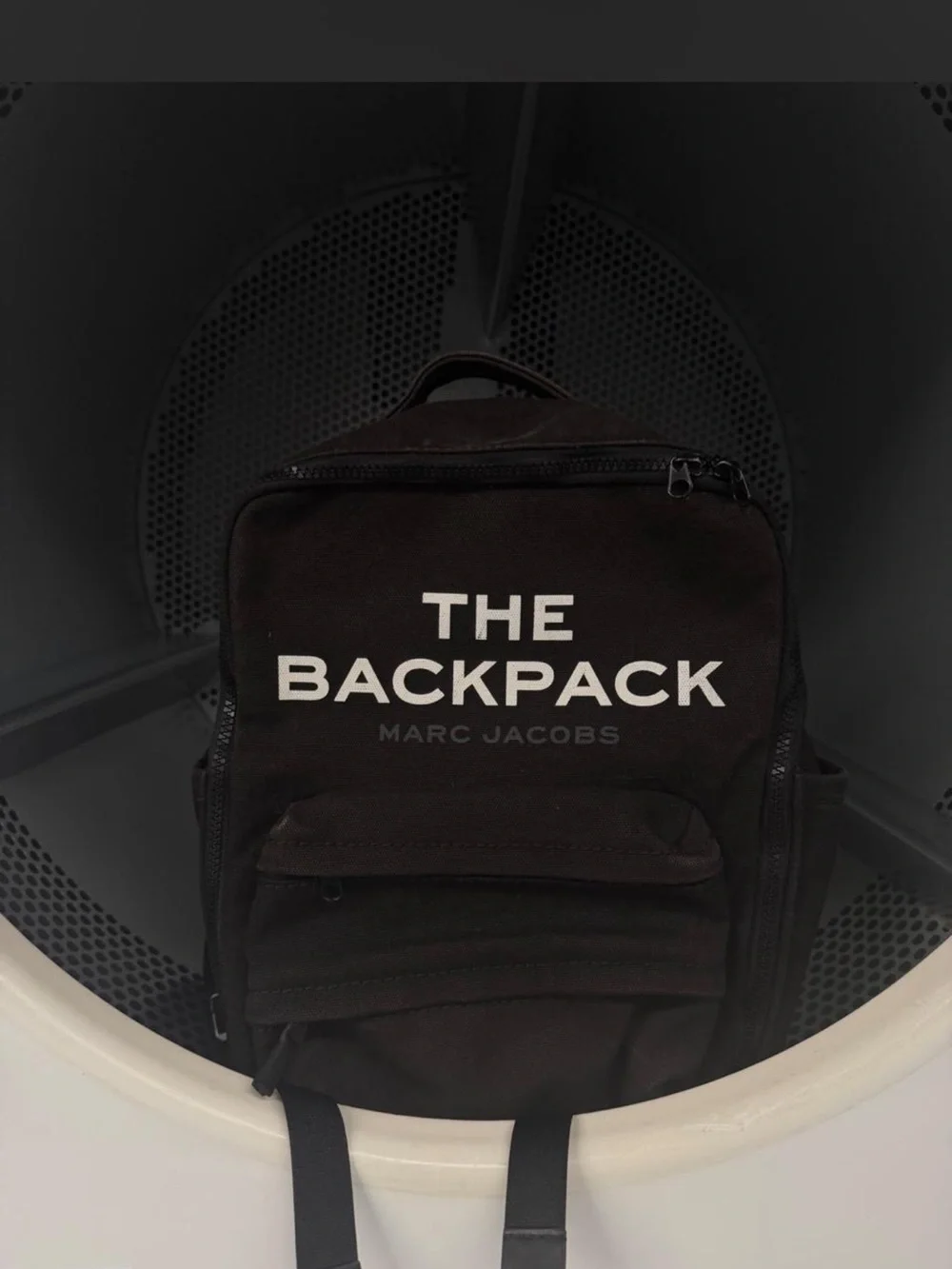 Marc Jacobs Black 'The Backpack' Logo Backpack